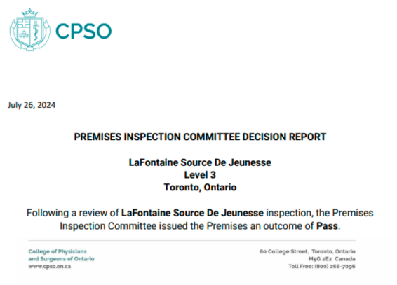 Premises Inspection Committee Report